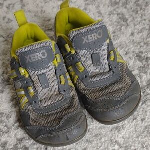 Kids Shoes - Gray and Yellow